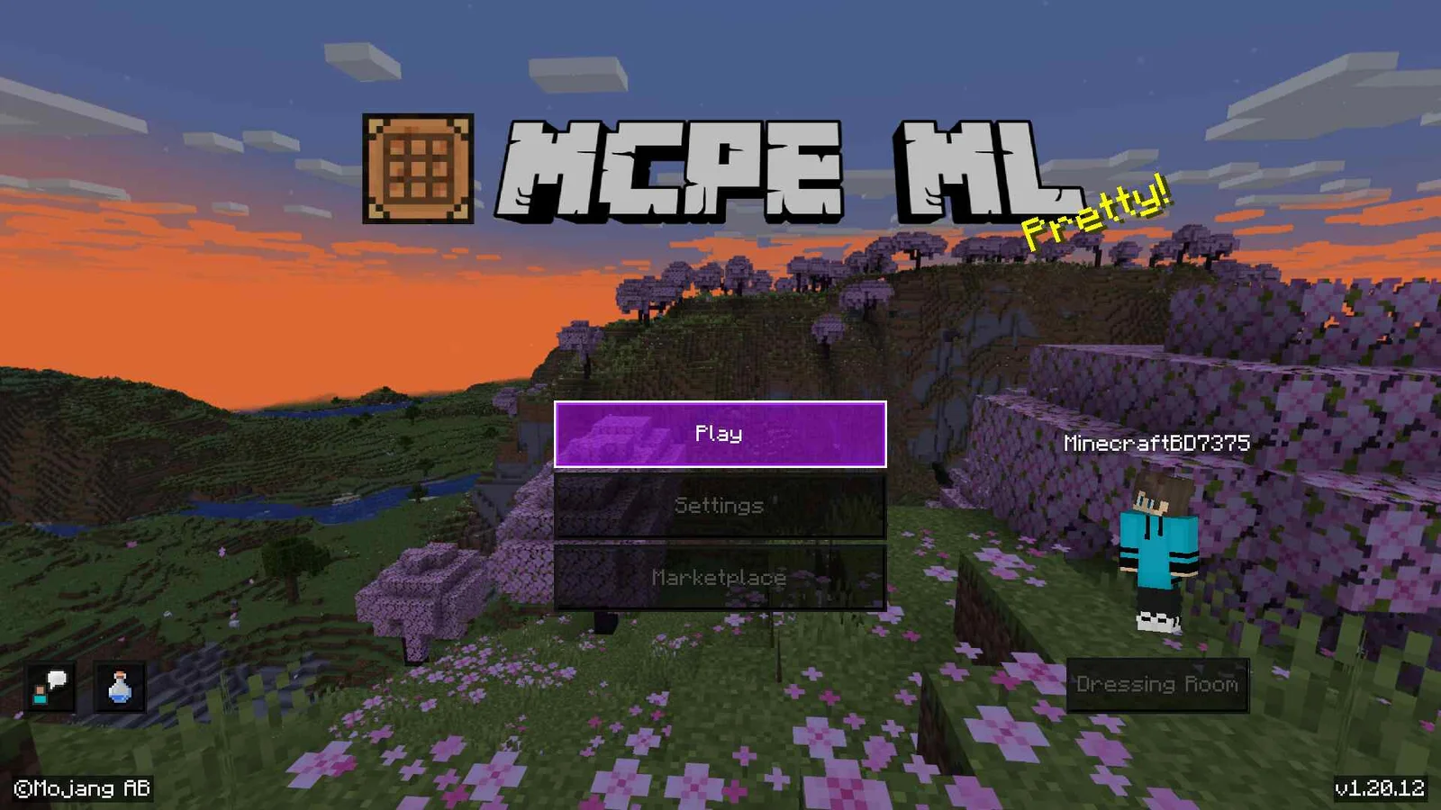 Minecraft Purple Colour UI