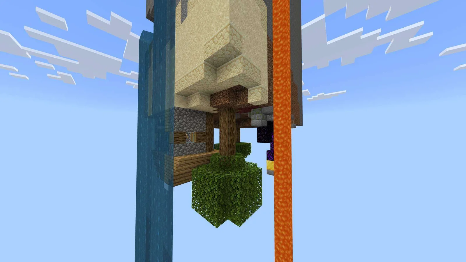 Minecraft Upside Down Chunk