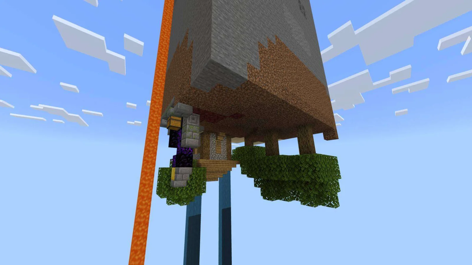 Minecraft Upside Down Chunk