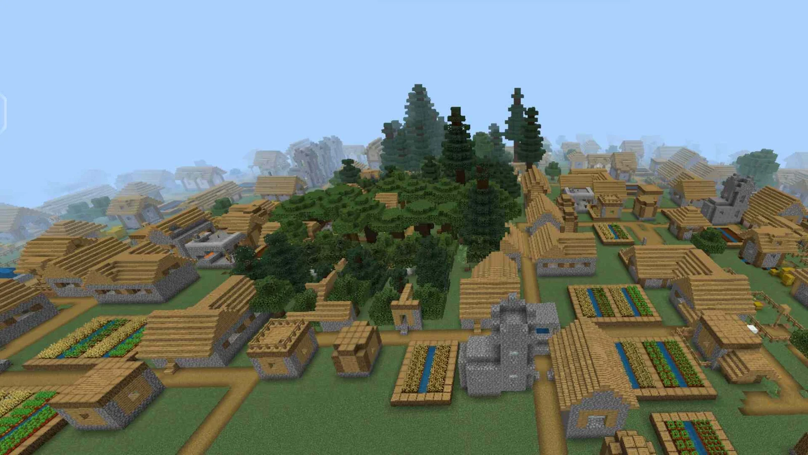 Minecraft Flat World Village Map