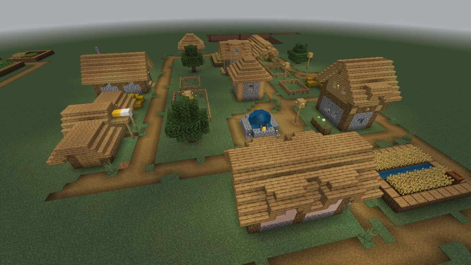 Minecraft Flat World Village Map